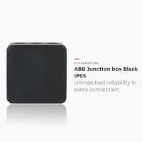 Kabeldoos zwart AP9/M IP55 ABB voor muur en plafond - thumbnail