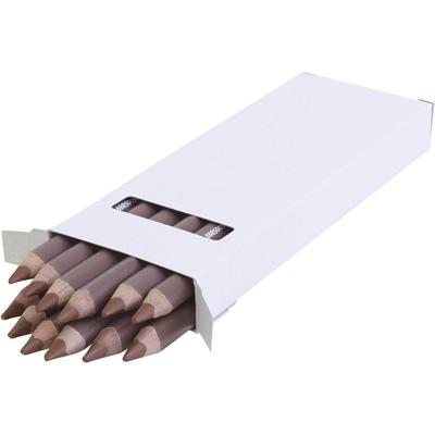 EDU3 Edu jumbo kleurpotlood, dikte 10 mm, vulling 6,25 mm, lichtbruin, 12 stuk/ 1 doos