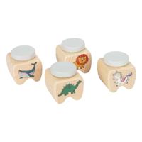 Small Foot - houten melktandendoosjes - 4st. - thumbnail