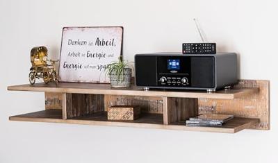 Reflexion HRA19DAB/GR Radio DAB+, DAB, VHF (FM) MP3, CD, DAB+, Bluetooth, AUX, FM Incl. afstandsbediening, Incl. luidspreker, Wekfunctie Grijs