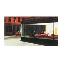 Kunstdruk Edward Hopper - Nighthawks 80x60cm - thumbnail