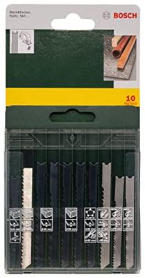 Bosch Accessoires 10-delige zaagbladenset hout/metaal/kunststof(U-schacht) - 2607019460