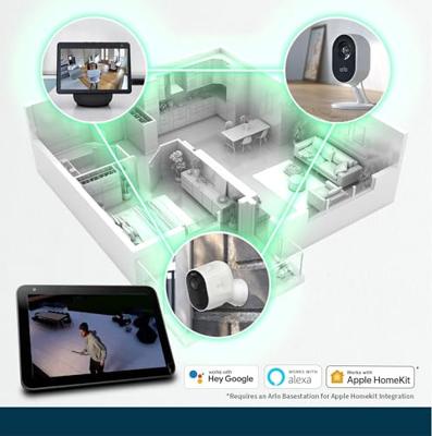 ARLO Ultra 2 Spotlight 2cam Kit black VMS5240B-200EUS IP-Bewakingscameraset WiFi Met 2 cameras 3840 x 2160 Pixel - thumbnail