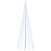 VidaXL Kerstboom met grondpin 732 led's koudwit 500 cm - thumbnail