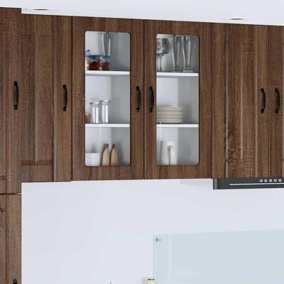 Keukenkast aan de muur 2 pcs Bruin Eiken 40 x 31 x 80 cm Keukenkast aan de muur 2 pcs Bruin Eiken 40 x 31 x 80 cm