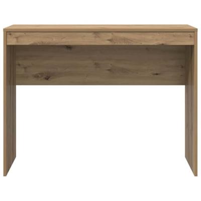 Bureau artisanaal eikenkleurig 100 x 40 x 76 cm Bewerkt hout - thumbnail