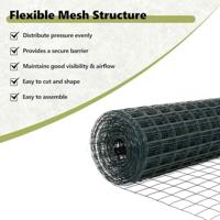 VidaXL Euro hek groen 0,6 x 10 m pvc-gecoat ijzer - thumbnail