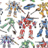 Creativ Company Zelfklevende stickers transformers, 1 vel - thumbnail