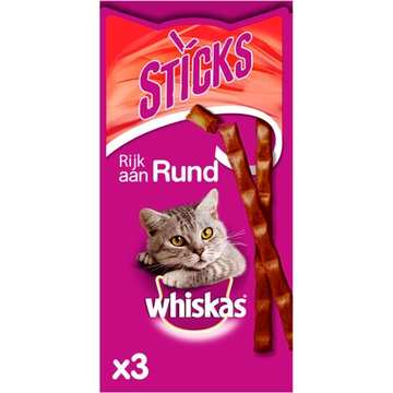 Whiskas Sticks Rund Kattensnack 3 Stuks bij Jumbo Whiskas Sticks Rund Kattensnack 3 Stuks bij Jumbo