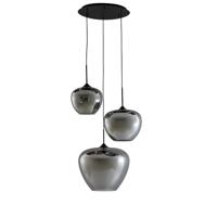Light & Living Hanglamp 'Mayson' 3-Lamps, kleur Smoke - thumbnail