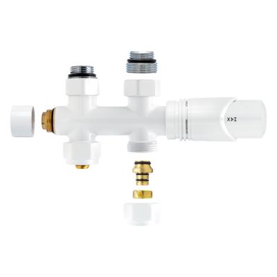 Radiatorkraan Onderblok Boss & Wessing Recht Wit Boss & Wessing Radiatorkraan Onderblok Boss & Wessing Recht Wit Boss & Wessing