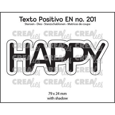 Crealies • texto positivo snijmal happy
