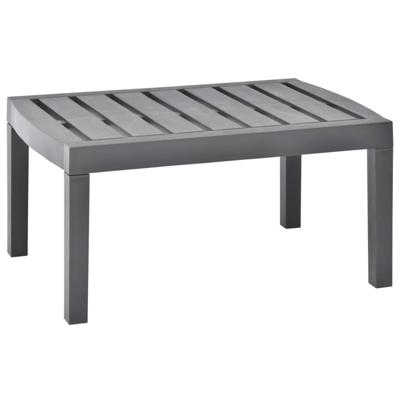Tuintafel 78x55x38 cm kunststof mokka