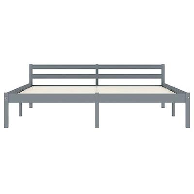 Bedframe massief grenenhout grijs 180x200 cm Bedframe massief grenenhout grijs 180x200 cm