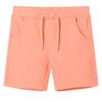 VidaXL Kindershorts met trekkoord 128 neonoranje - thumbnail
