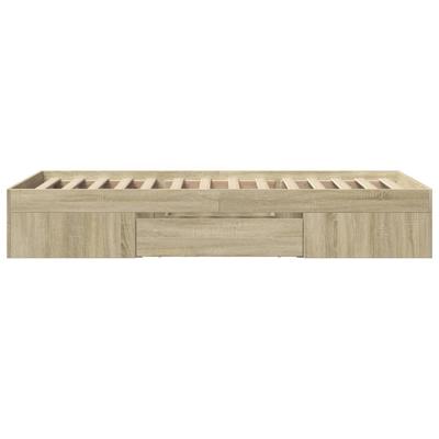 Bedframe zonder matras hout sonoma eikenkleurig 90x200 cm - thumbnail