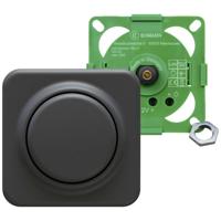 Ehmann 5230x0700 Draaidimmer Geschikt voor lampen: Gloeilamp, LED-lamp, LED-strip, Halogeenlamp Zwart - thumbnail