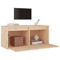 Wandkast 80x30x35 cm massief grenenhout - thumbnail
