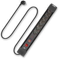 ACT AC2450 Stekkerdoos - 6 Sockets - Aan/Uit - Overspanningsbeveiliging - thumbnail