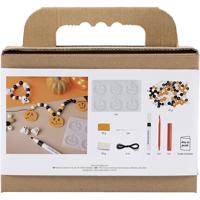 Creativ Company Mini hobbyset sieraden, halsketting en armband, halloween kleuren, 1 doos - thumbnail