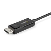 StarTech.com 2m USB-C to DisplayPort 1.2 Kabel 4K 60Hz - Bidirectionele en Omkeerbare DP naar USB-C of USB-C naar DP Video Adapter Kabel - HBR2/HDR - USB Type-C/TB3 Monitorkabel - thumbnail