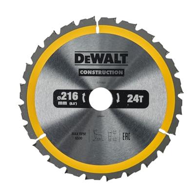DeWALT Cirkelzaagblad voor Hout | Construction | Ø 216mm Asgat 30mm 24T - DT1952-QZ