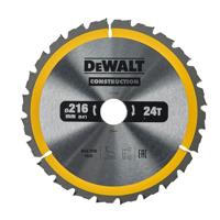 DeWALT Cirkelzaagblad voor Hout | Construction | Ø 216mm Asgat 30mm 24T - DT1952-QZ - thumbnail