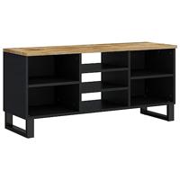 Tv-meubel 100x33x46 cm massief mangohout en bewerkt hout - thumbnail