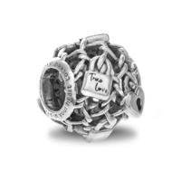 Pandora 790071C00 Bedel Openwork Chain Link Padlock zilver - thumbnail