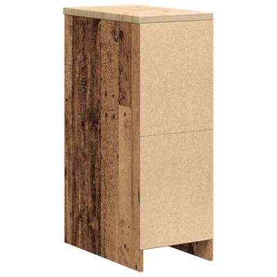 Garagekast 30x51x85 cm massief grenenhout oud hout