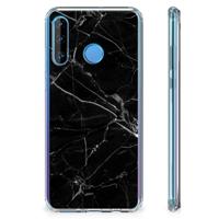 Huawei P30 Lite Anti-Shock Hoesje Marmer Zwart - Origineel Cadeau Vader - thumbnail