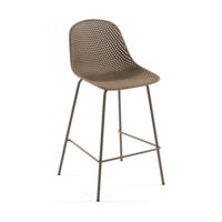 Kave Home Barkruk 'Quinby' (zithoogte 75cm), kleur Beige - thumbnail