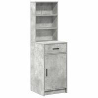 Highboard met lade Betongrijs 40 x 40,5 x 135 cm Bewerkt hout - thumbnail