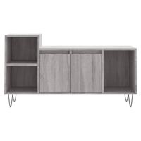Tv-meubel 100x35x55 cm bewerkt hout grijs sonoma eikenkleurig - thumbnail