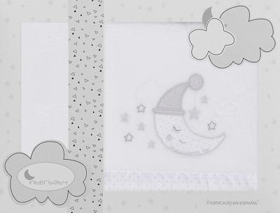 Interbaby lakenset wieg Maan 110 x 82 cm polyester Interbaby lakenset wieg Maan 110 x 82 cm polyester