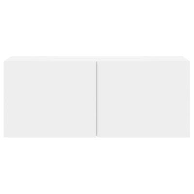 Tv-meubel wandgemonteerd 100x30x41 cm wit