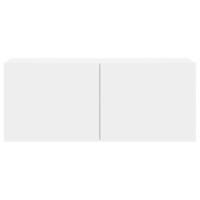 Tv-meubel wandgemonteerd 100x30x41 cm wit - thumbnail