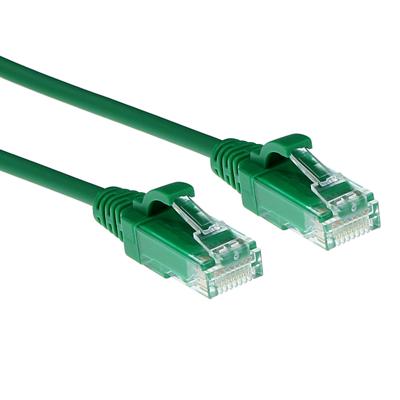 ACT DC9705 LSZH U/UTP CAT6 Datacenter Slimline Patchkabel Snagless | RJ45 Connectoren | Groen | 5 meter