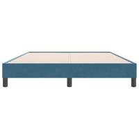 Bedframe zonder matras 140x220 cm fluweel donkerblauw - thumbnail