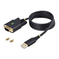 USB-kabel Startech 1P3FFCB-USB-SERIAL Zwart 1 m - thumbnail