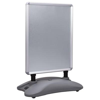 VidaXL Posterstandaard a1 waterdicht aluminiumlegering grijs
