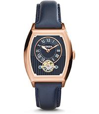 Horlogeband Fossil ME3048 Onderliggend Leder Blauw 20mm Horlogeband Fossil ME3048 Onderliggend Leder Blauw 20mm