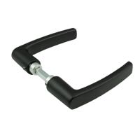 AMI Deurkruk 332/125 Deurdikte 38/42 Zwart 9005 Str - 739060 - thumbnail