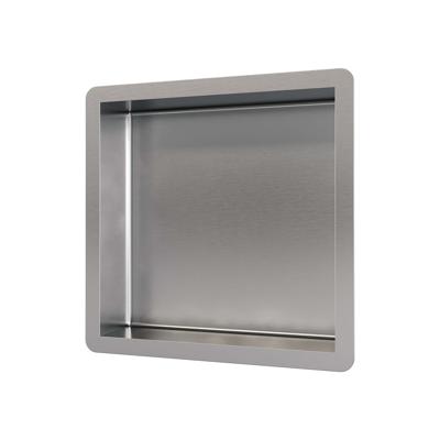 Inbouwnis Brauer Box Met Flens 30x30cm Geborsteld RVS Inbouwnis Brauer Box Met Flens 30x30cm Geborsteld RVS