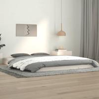 Bedframe massief grenenhout wit 140x190 cm - thumbnail