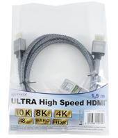 Maxtrack C 221-1,5HNL HDMI-kabel HDMI Aansluitkabel HDMI-A-stekker, HDMI-A-stekker 1.50 m Zwart 8K UHD - thumbnail