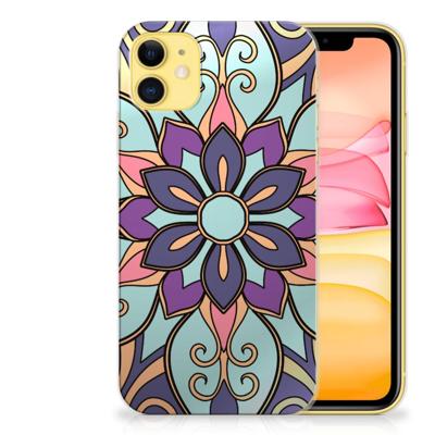 Apple iPhone 11 | TPU Case | Purple Flower