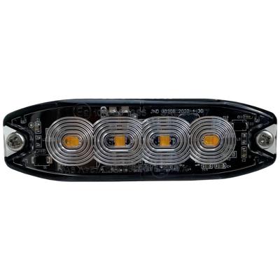 Berger & Schröter LED Front- Heckblitzer orange E9 10R-06 1386, SAE W117, X A1 E9 00.1957 Frontflitser 12 V, 24 V werkt op boordnet Schroefmontage, Plakmontage