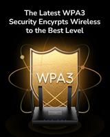 Cudy WR3000 draadloze router Gigabit Ethernet Dual-band (2.4 GHz / 5 GHz) Zwart - thumbnail