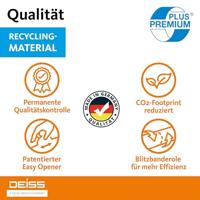 Vuilniszak 38 micron, ft 70 x 110 cm, 120 liter, blauw, rol van 25 stuks - thumbnail